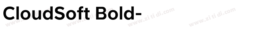 CloudSoft Bold字体转换